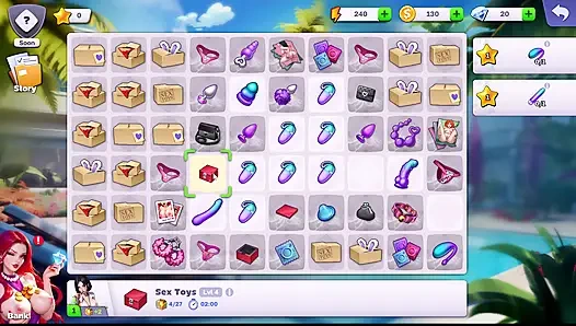 Si seksi villa terangsang menunggangi kontol besar di game terbaik