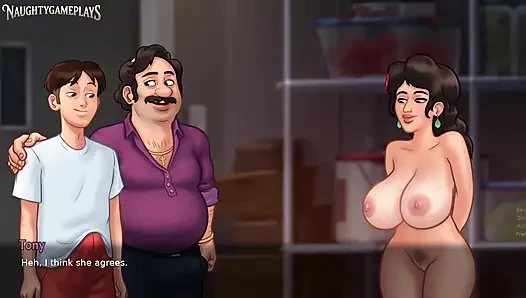 Ehemann, ehefrau und liebhaber haben einen dreier mit etwas anal-summertime saga teil 41 von dark Molle