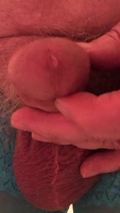 Iconic moment from "Pissing, then I oum 2 times.. Crossdresser twists his nipples, drips precum, pisses, estims and cums"