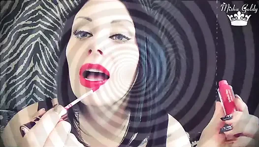 Meine lippenstifte bringen dich zum kommen