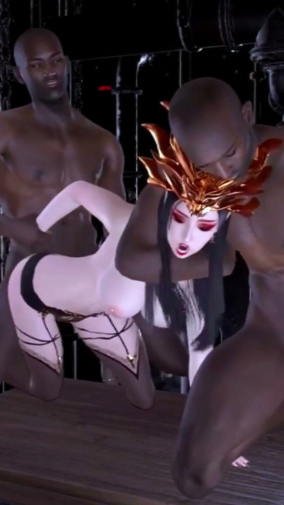 Medusa Queen get threesome with two BBC - Hentai 3D V107 | Clip 1