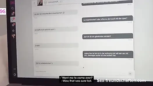 CHEATING: My wife reads in living room, I fuck teen in bedroom (German)! Sex-Freundschaften