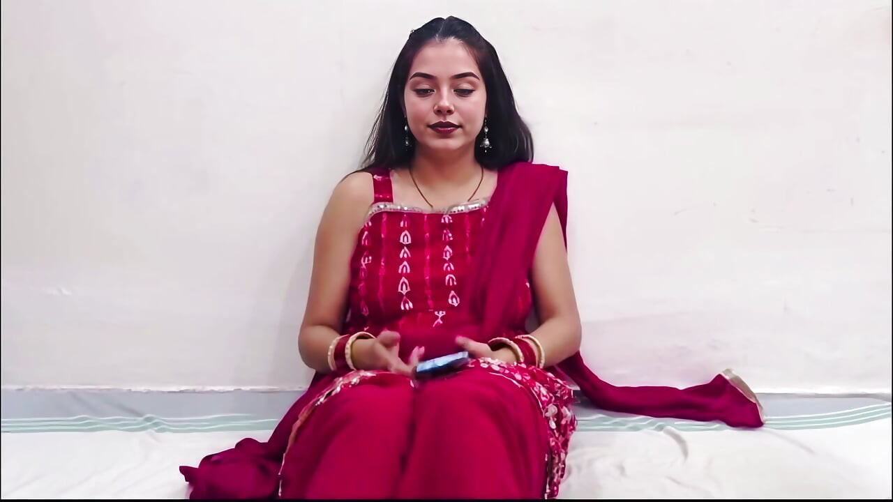 Indian Wife Video Call with Husband Seducing but Wife Cheats on a Husband While Having Sex with Devar in Hindi