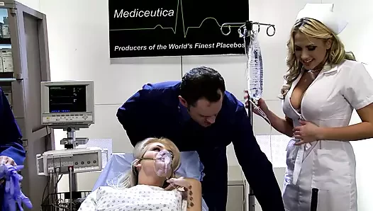 Dylan Ryder, Alanah Rae And Natasha Marley All Cum During A Wild Gang Bang