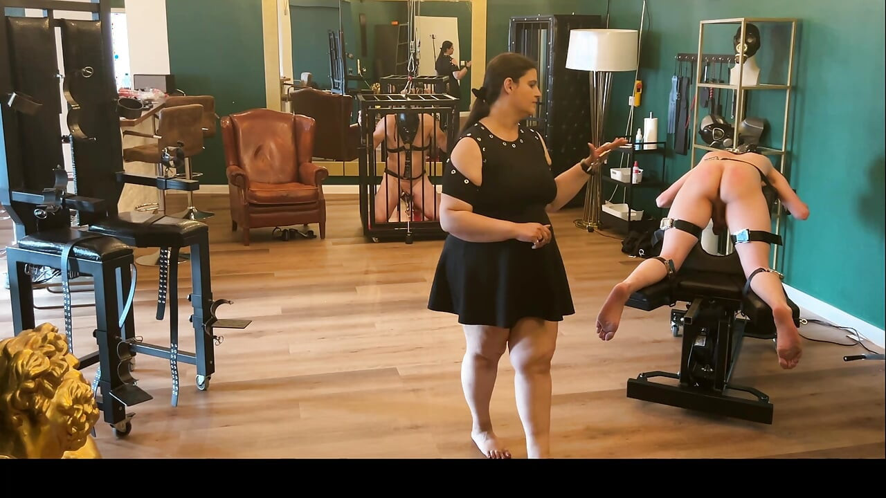 Fetish Lofts with My 2 Slaves Punishment Area Slave Treatment Cage & Special Lounger Part 1-2