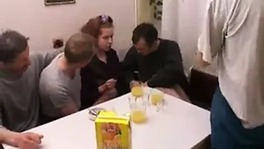 STP3 She Loves Her Weekly Fuck With Step Dad And His Mates !