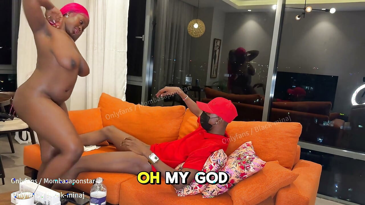 BBW Ebony Bounce on Pizza Boy's BBC, real African Porn