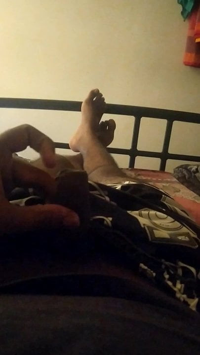 Horny boy shacking his dick