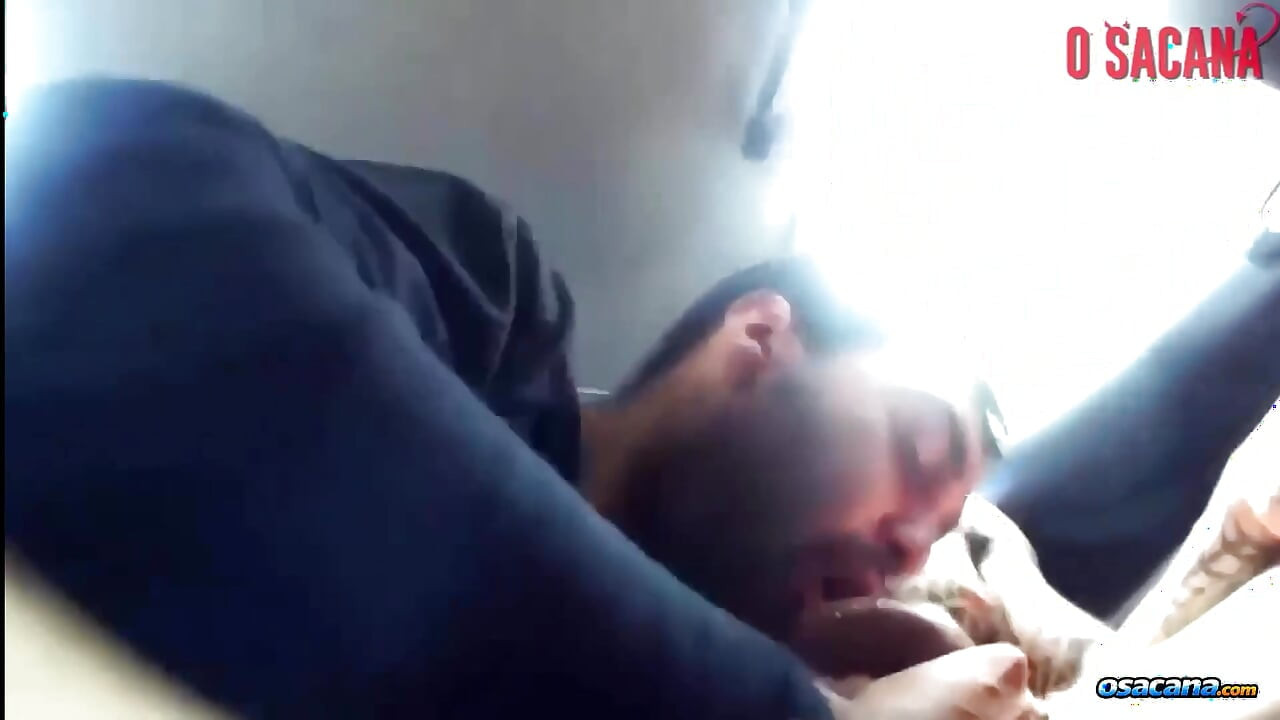 He Sucked in the Car and Took Cum From His Big Cock