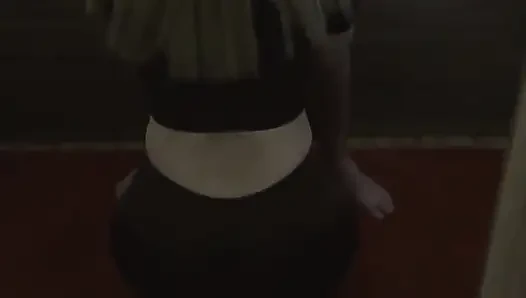 Fitness Girl Sucks off Trainer Who Cums in Her Ass