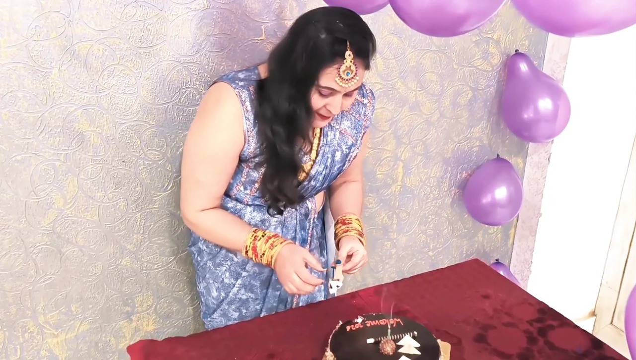 New year celebration with rosser fero chocolate cake
