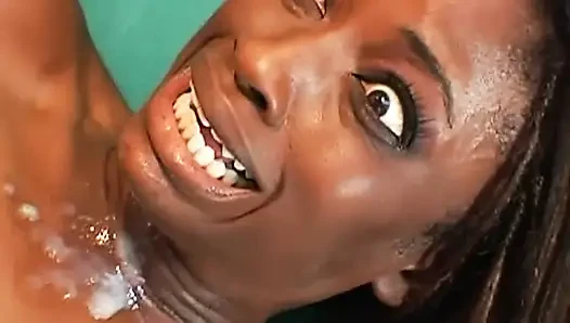 Black Slut in Sexy Black Boots Has an Anal Threesome Fuck