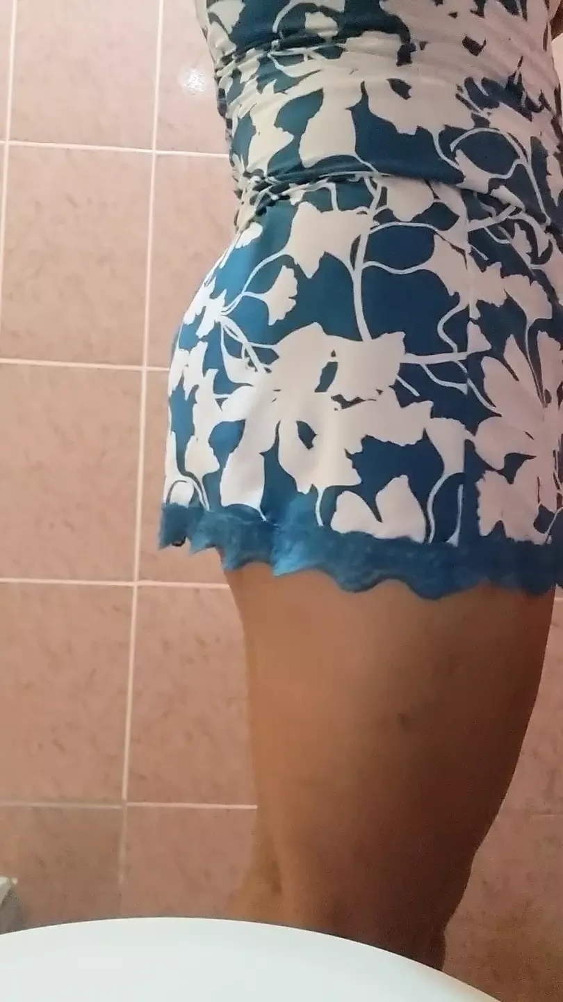 Girl with a lot of desire touches her pussy with her hand until she gets completely wet