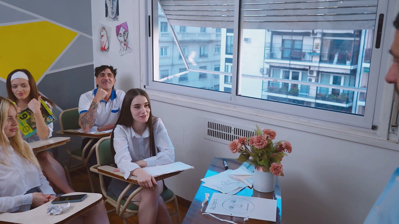 I froze time in class and finally hooked up with the classmate I'd always wanted.