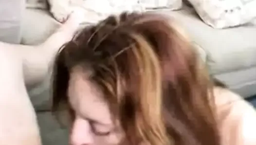 Redhead Sucking Off Her Man Is Easy