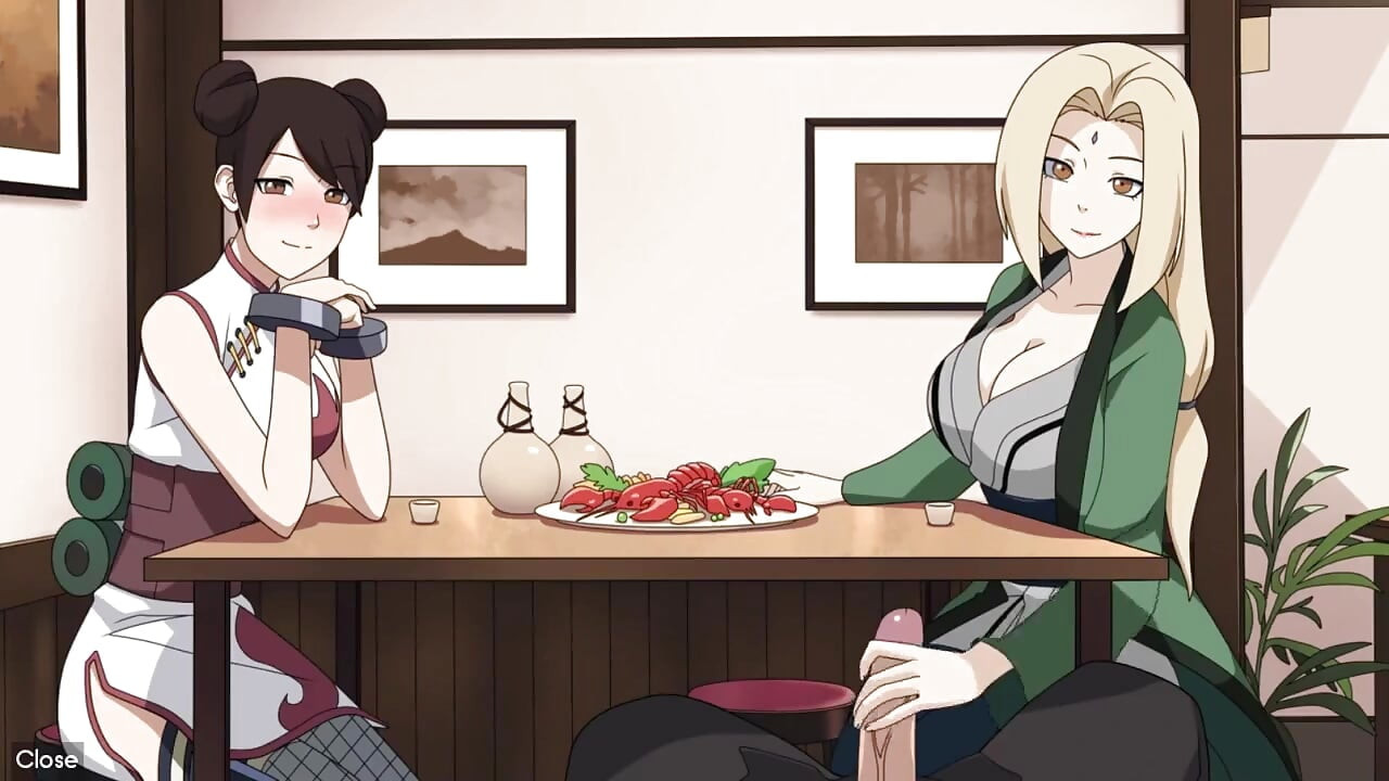 Naruto - kunoichi eğitmeni - bölüm 19 - loveskysanx tarafından masanın altında tsunade elle muamele