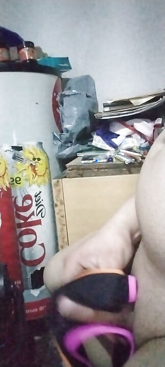 Comforting my virgin penis with my ex-girlfriend's panties