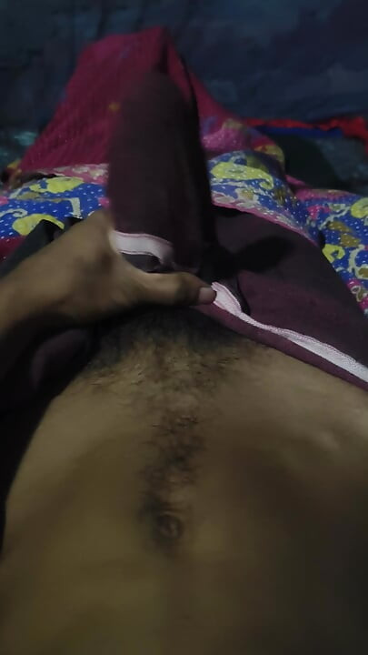 A little play with penis at night