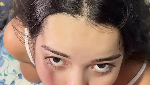 Sucking soft and feeling the veiny cock get hard inside the mouth - Facial cumshot in part 2 available on VIP