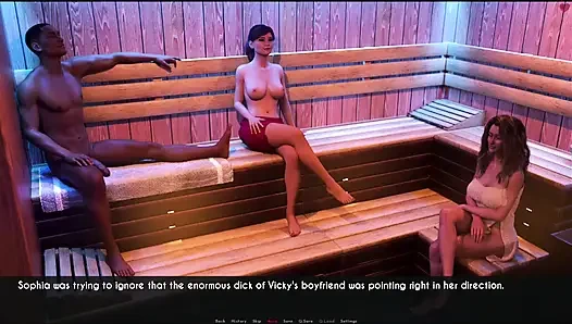 AWAM #14 - Dylan saw the yoga ladies took a shower and masturbate...Sophia and Liam had sex.