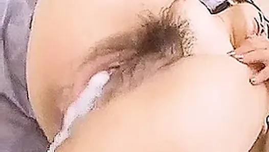 Asian hairy pussy creampie