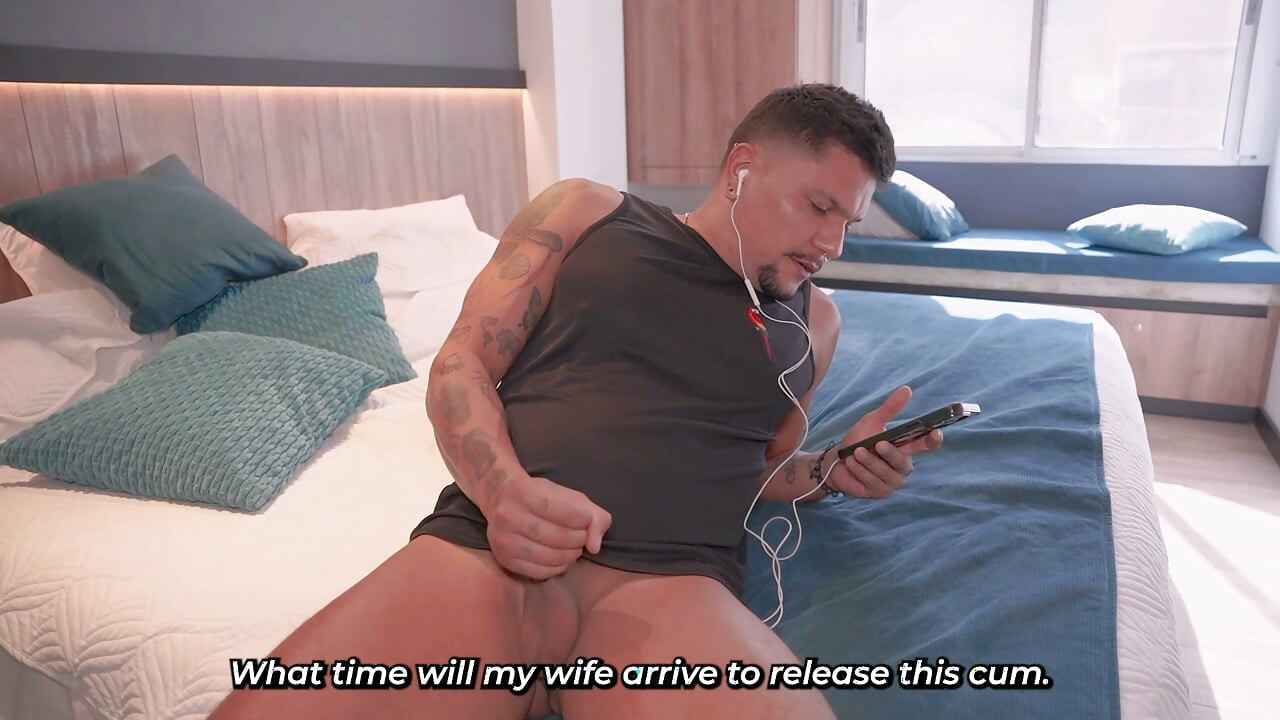 Big-breasted woman catches her best friend's boyfriend masturbating