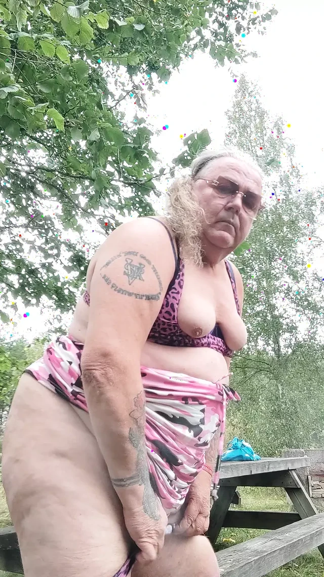 OUTDOORS SMALL COCK, SMALL REAL TITS, BIG BELLY BIG ASS  PISSING  CLOSE UP ANAL HOLE