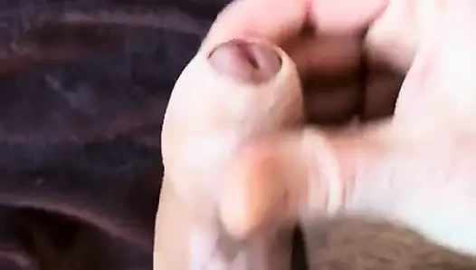 Hot handjob on a lonely night.