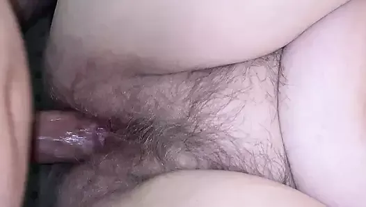 Sexy mature bbw granny with a hairy pussy gets fucked by a fat hairy cock