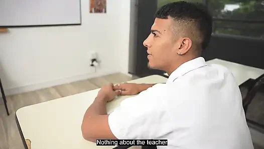 Sexy Teacher Seduces Her Student with Her Big Tits to Fuck Him in Her Classroom