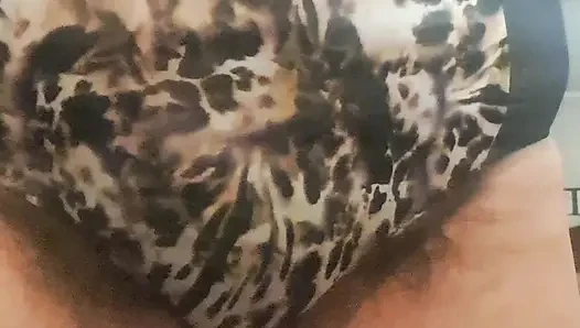 Dirty panties, wet with excitement, records herself for lover