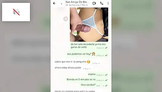 Hot Chat with My Girlfriend's Friend with Happy Final