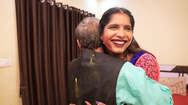 Indian father fucks son&#039;s wife holi special video hardcore sex deep thorat