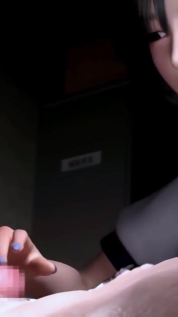 Captivating moment from "Cute bigboob student and her classmate at changing room - Hentai  3d 75"