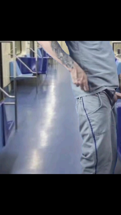 Iconic moment from "Pervert gets on the train rubbing cock on women in public!"