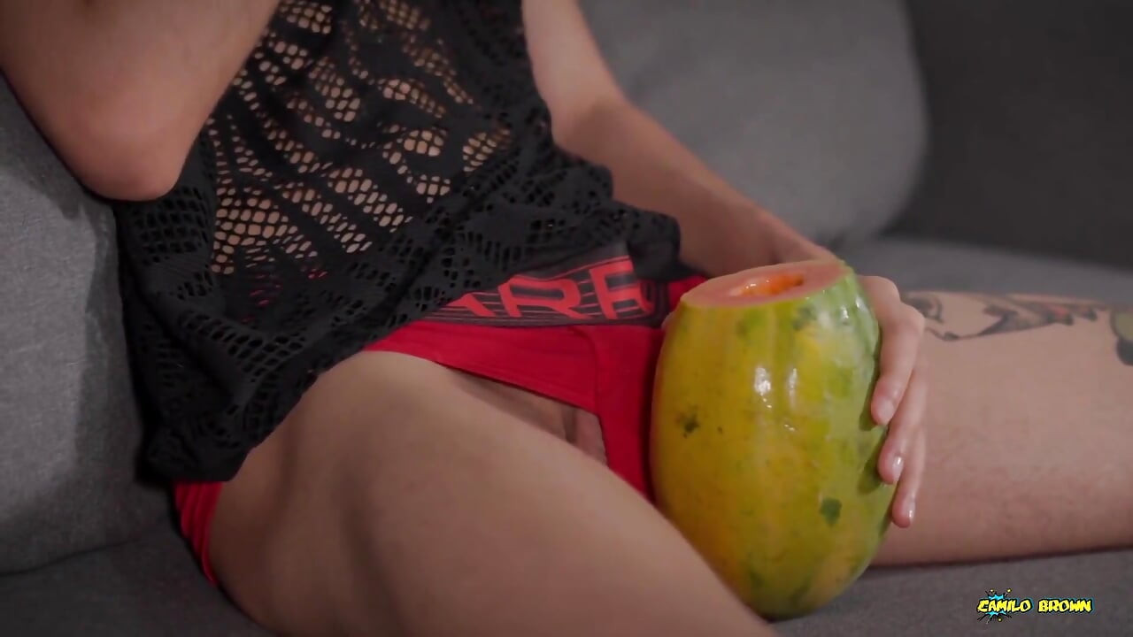 Asian Twink Breeds a Juicy Papaya - Homemade Fleshlight Fuck