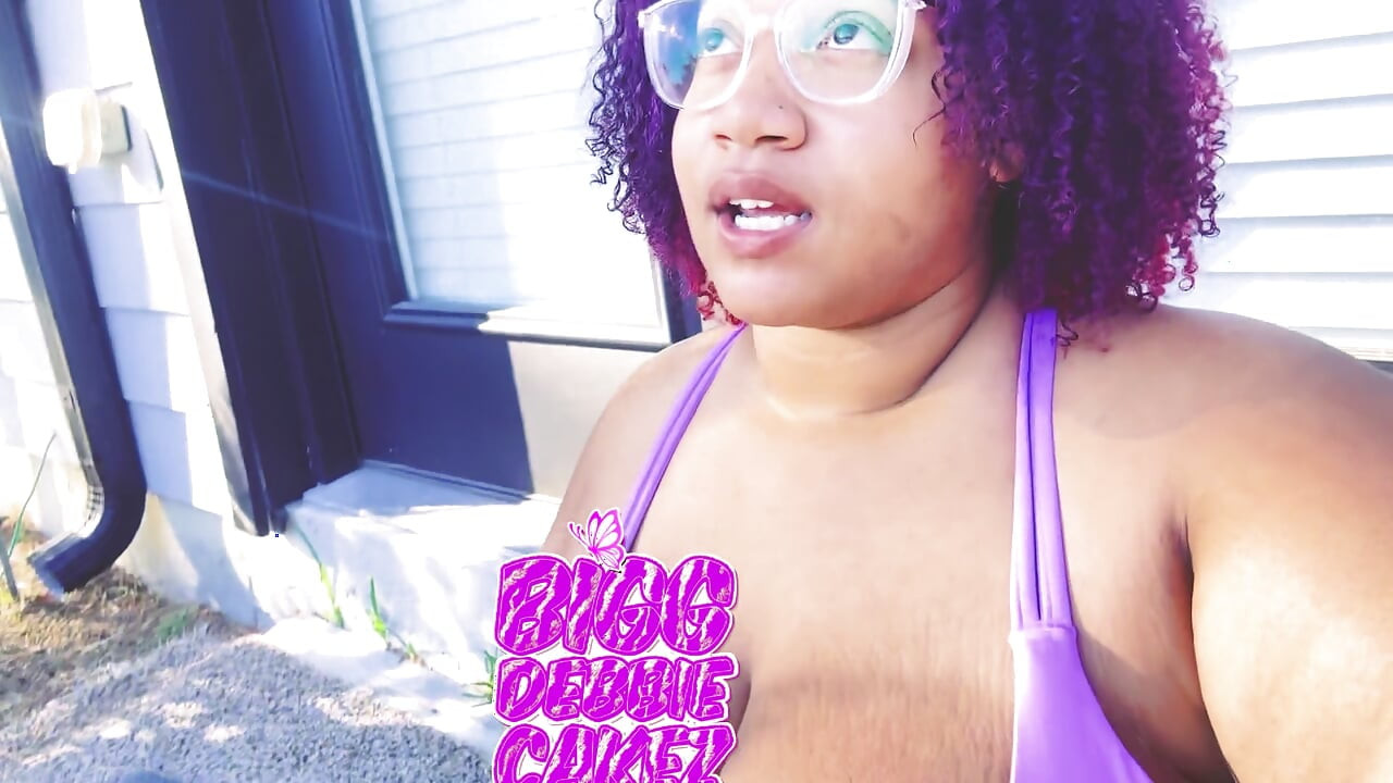 pretty bbw showing off her goodies