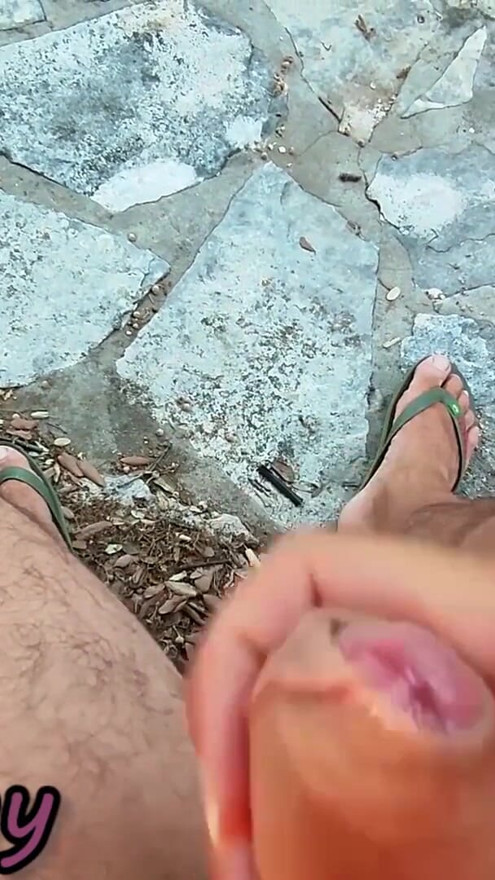 Dick Flash! We Got Caught! Teacher Blowjob Nude at the Sea (Cum In Mouth)! - MissCreamy | Clip 1