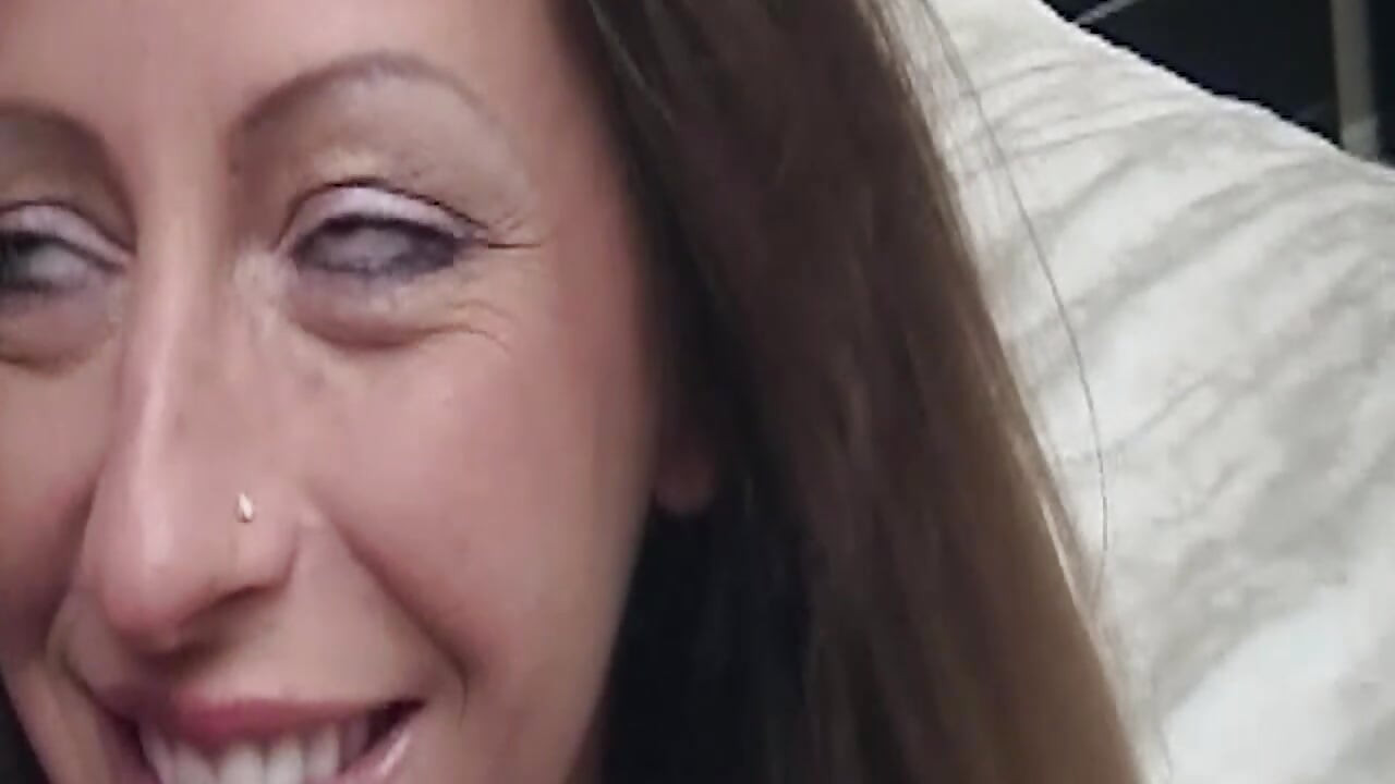 Mature Brunette MILF Sucks Big Cock Sloppily