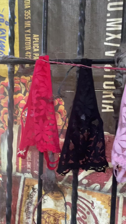 The slutty underwear my wife wears to seduce her bull. I love to buy her slutty underwear so her bull can pull it down