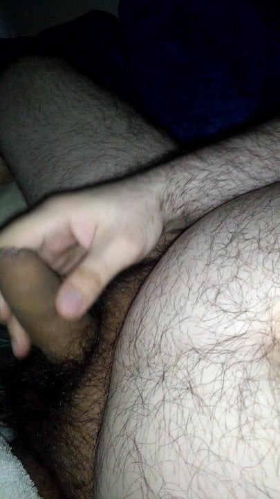 more playing with my uncut cock