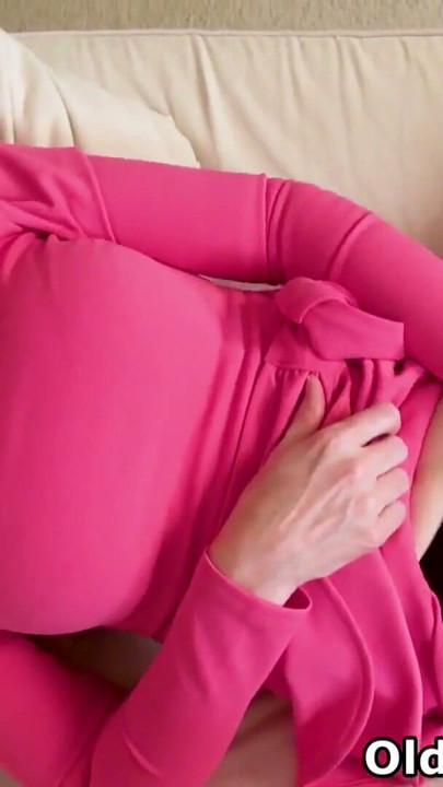American milf Lilly James does a slow striptease and plays with her fuckable pussy | Clip 2