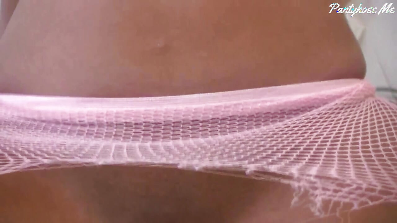 Jenny Welch in pink fishnet pantyhose dry humping guy
