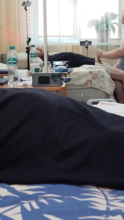 blowjob and dick jerking from mother-in-law | Clip 1