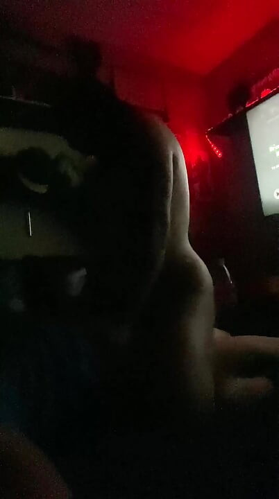 Getting in the room, uncensored because it's dark