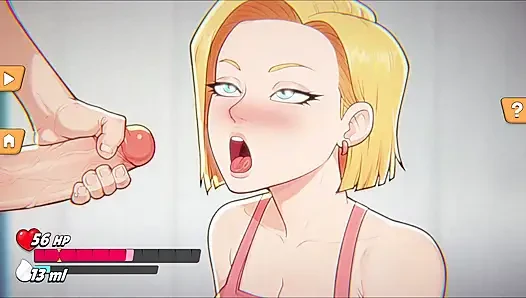 Android 18 Gears Deep - Android 18 Krillin'i Kuru Bırakıyor