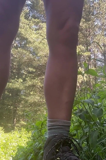 Hiking, Pissing and Masturbating in the Woods