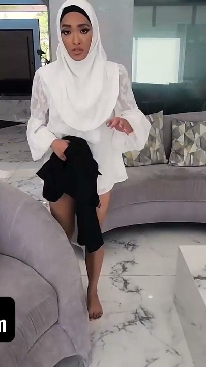 Conservative Hijab Girl Can’t Believe How Good It Feels To Finally Fuck Around With Her Boyfriend | Clip 1