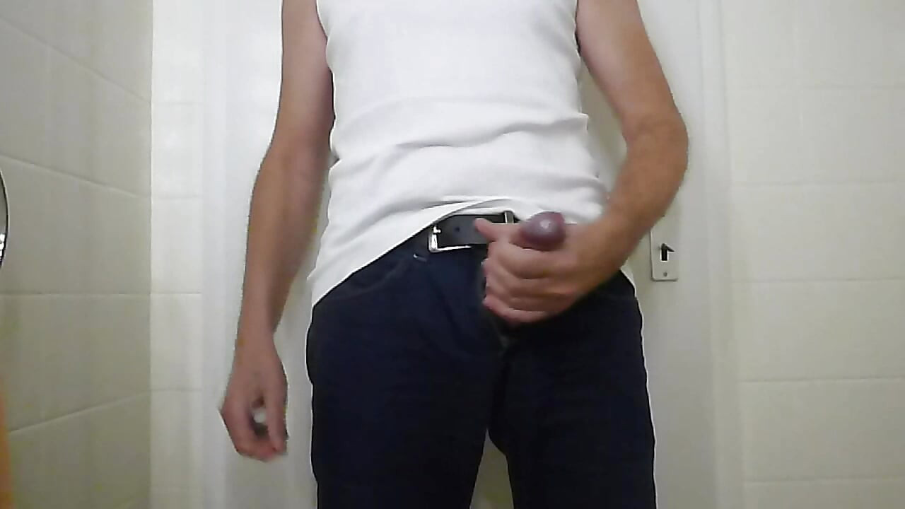Jeans Wanking und cumming