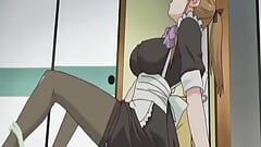 Pokojówka anime masturbuje się do myśli swojego szefa